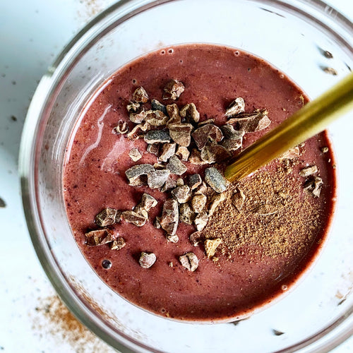 Energizing Chocolate + Cherry Smoothie