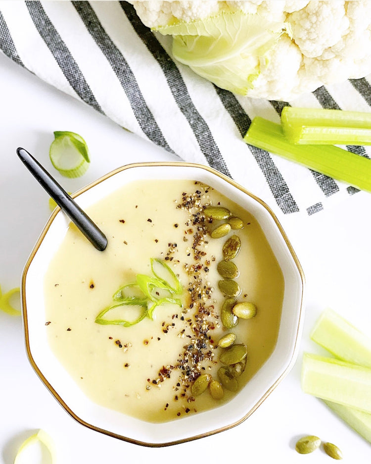 Creamy Cauliflower & Leek Soup (Easy + Delicious!)