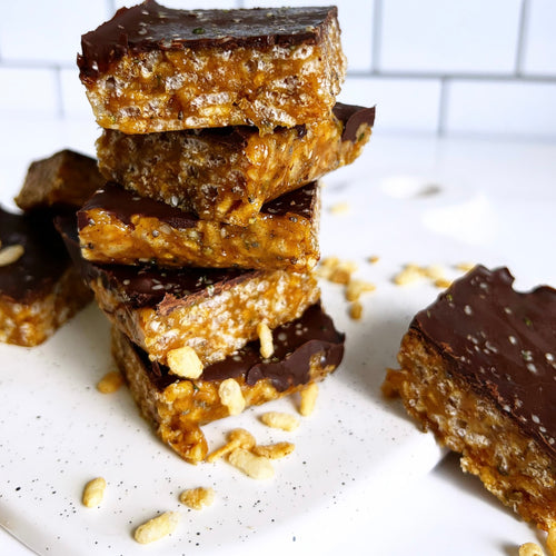 Hippy Bars {Healthy Rice Crispy Treats}