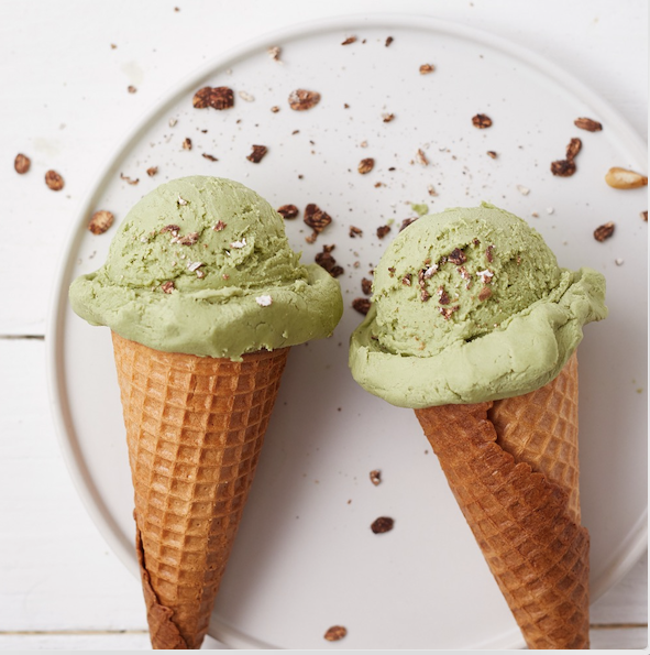 Homemade Matcha Ice Cream