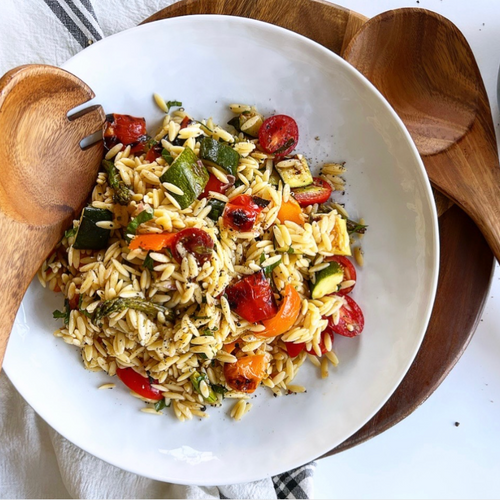 Orzo With Grilled Summer Vegetables