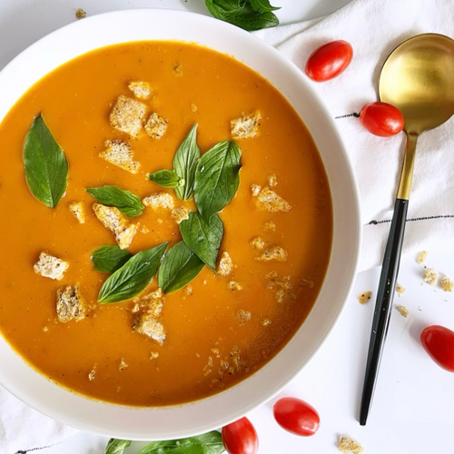 Summertime Tomato Basil Soup