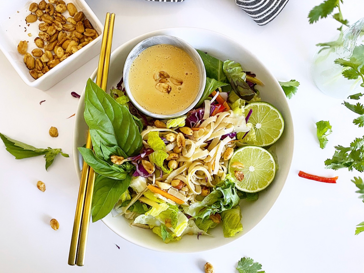 Thai Noodle Salad With Perfect Peanut Sauce