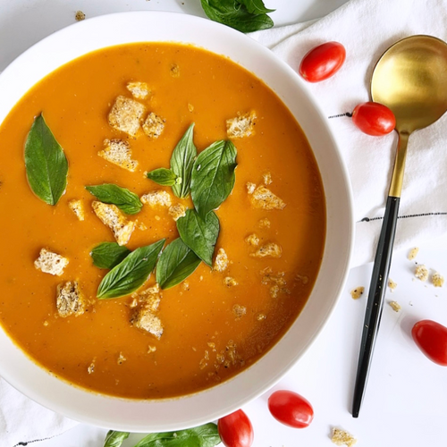 Summertime Tomato Basil Soup