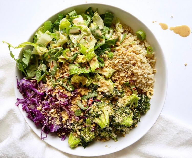 Peanut Broccoli Buddha Bowl