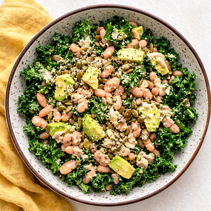 Gut-Healthy Kale + White Bean Salad (Erewhon Inspired)