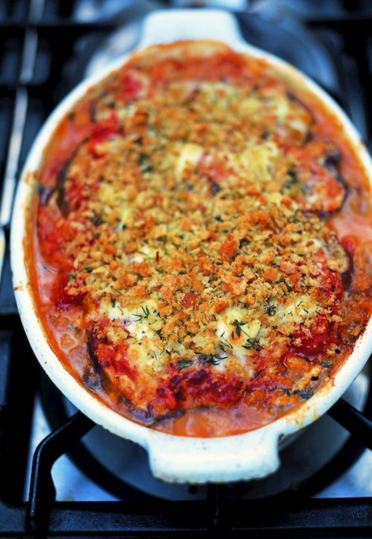 Healthy Eggplant Parmesan