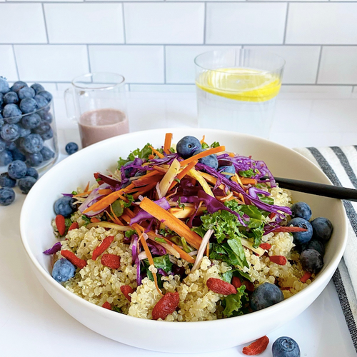 Superfood Salad With Pomegranate Vinaigrette