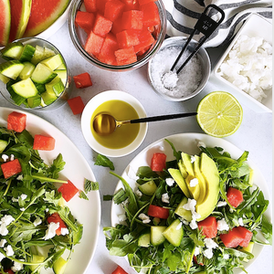 Watermelon + Arugula Salad