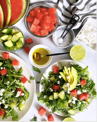 Watermelon + Arugula Salad