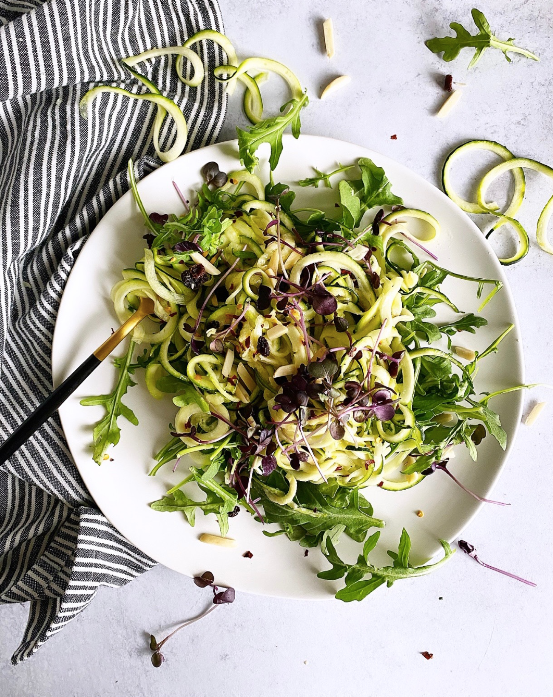 Quick And Easy Tahini Zoodles