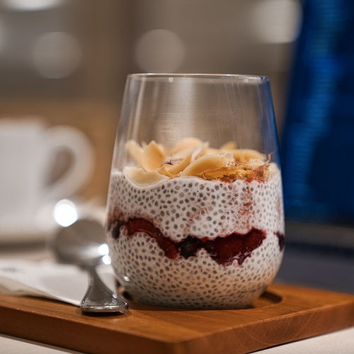 Peanut Butter & Jelly Chia Pudding