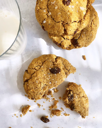 Oatmeal Raisin Cookies {Vegan + Gluten Free}