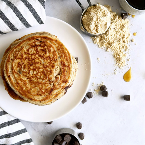 Chocolate Chip Protein Pancakes
