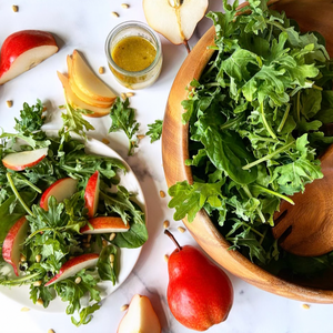 Arugula Salad With Pinenuts And Pears