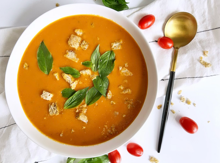 Summertime Tomato Basil Soup