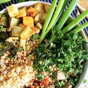 Peanut Broccoli Buddha Bowl