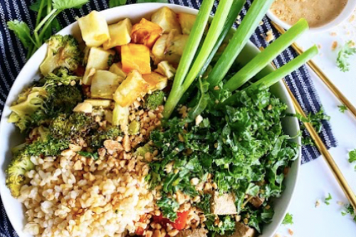 Peanut Broccoli Buddha Bowl