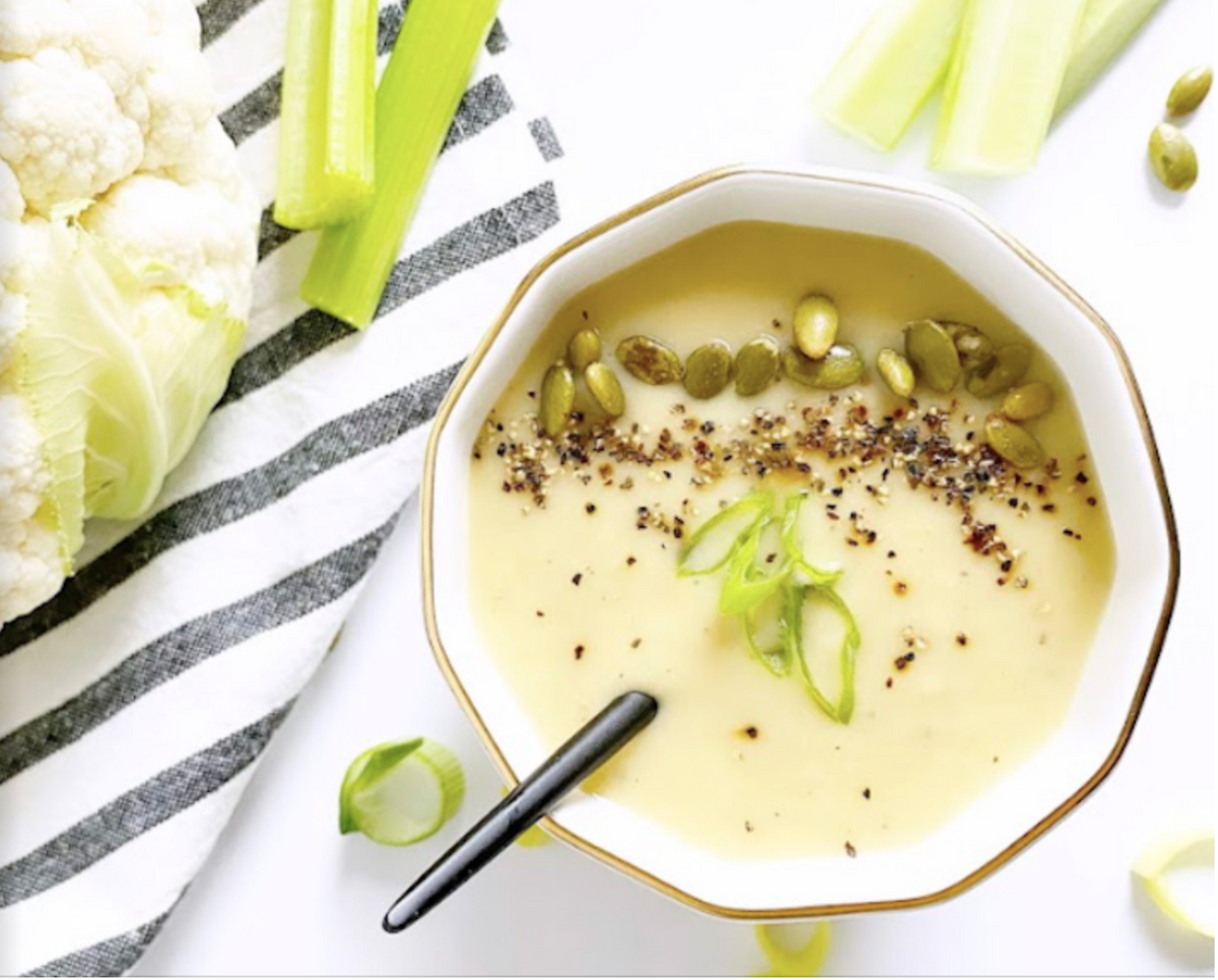 Creamy Cauliflower Wild Rice Soup