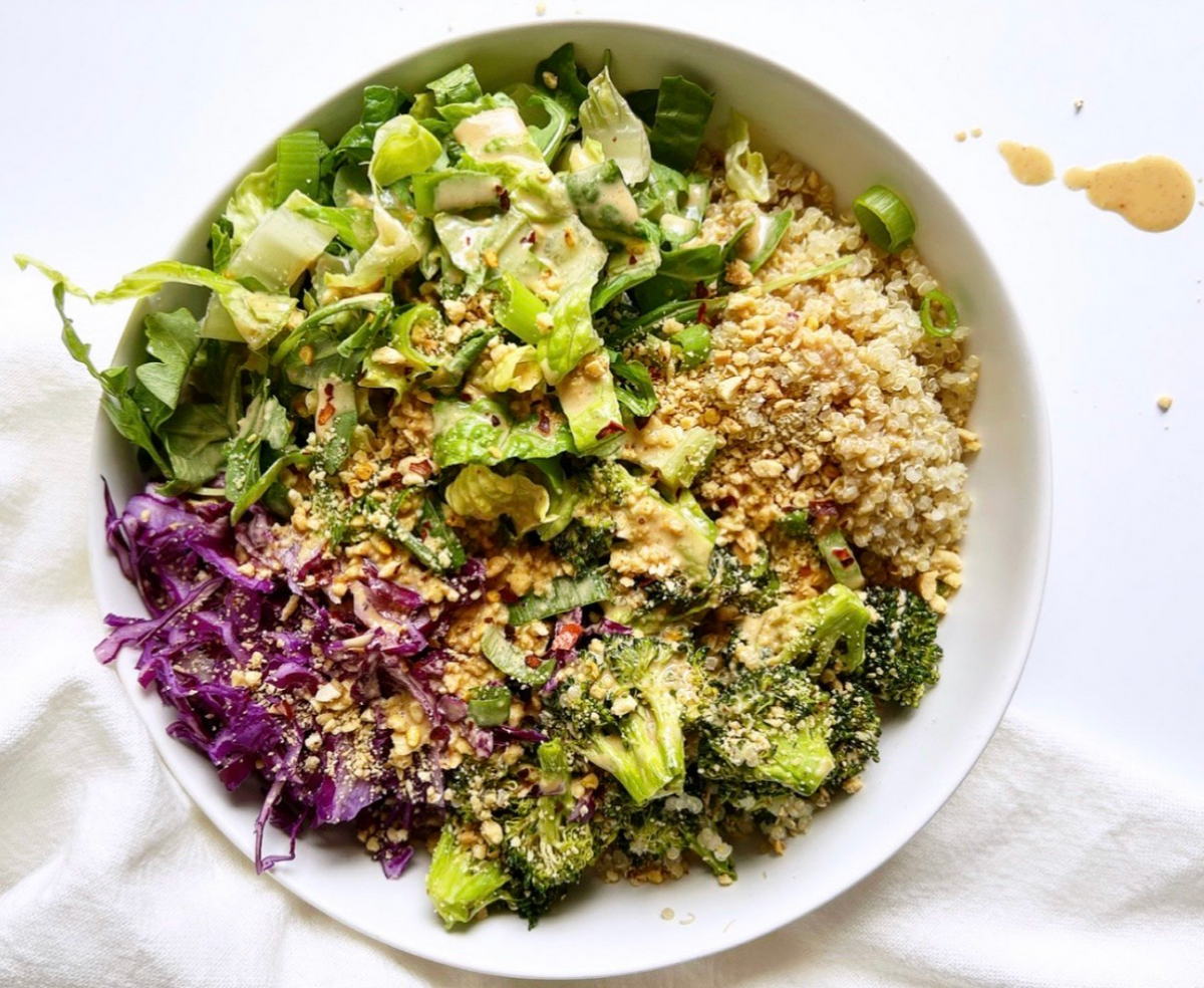Peanut Broccoli Buddha Bowl