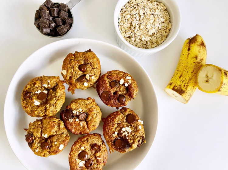 Banana Chocolate Chip Muffins {Vegan + GF}