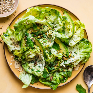Herby Butter Lettuce Salad with Tahini Vinaigrette