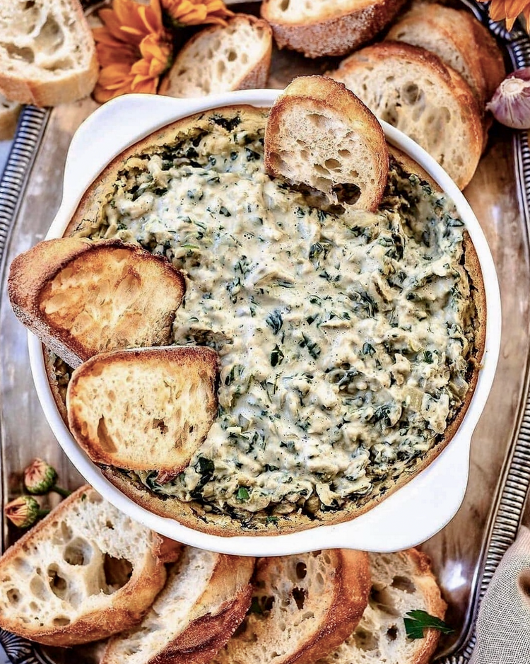Warm Spinach Artichoke Dip