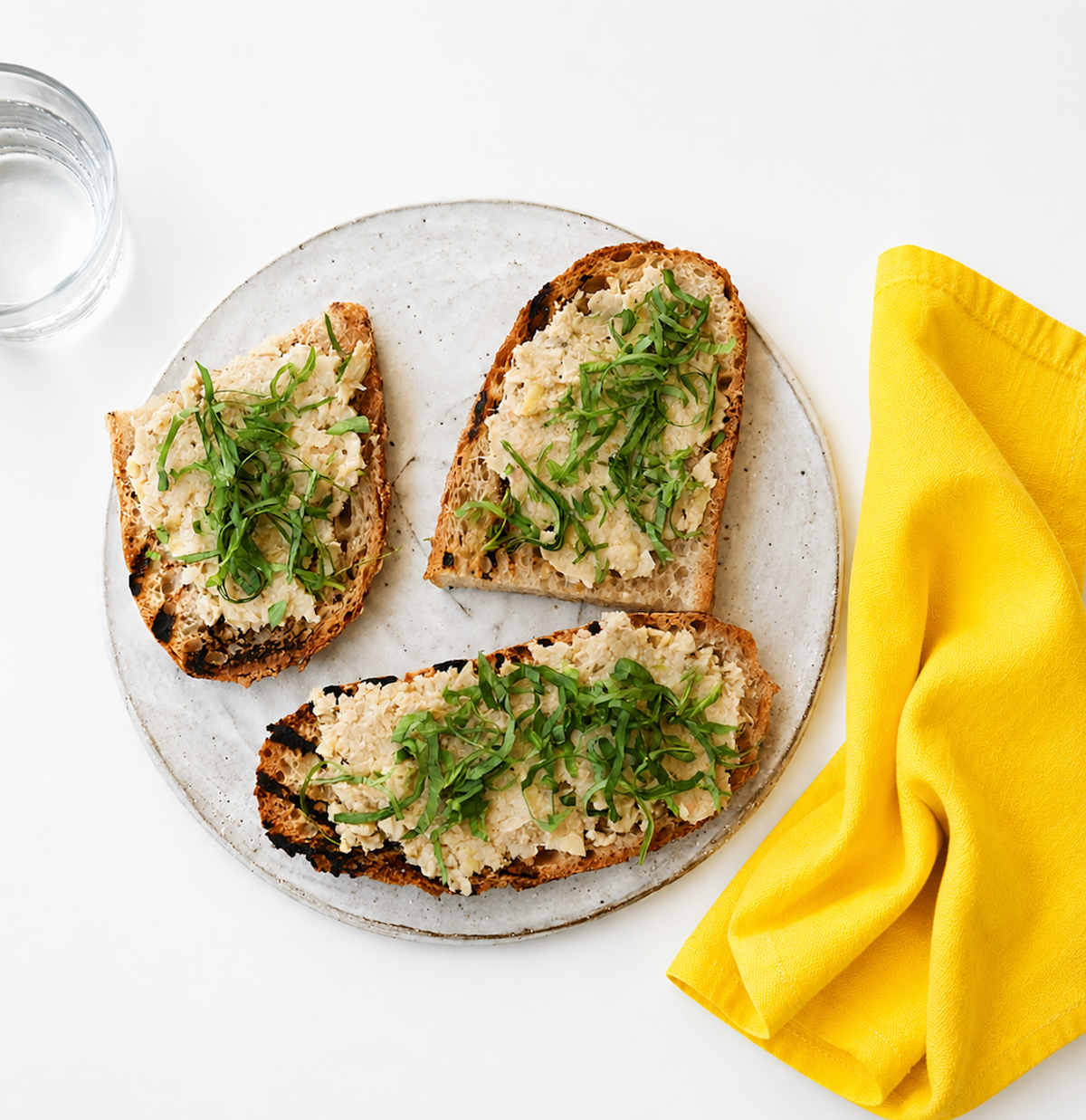 Artichoke & White Bean Bruschettea