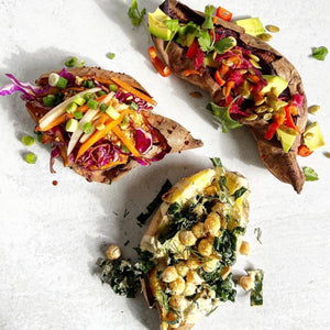 Loaded Sweet Potatoes 3 Ways
