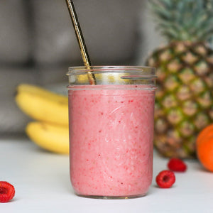 Raspberry Vanilla Protein Smoothie