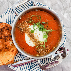 Vegan Tomato Soup With Cashew Crema