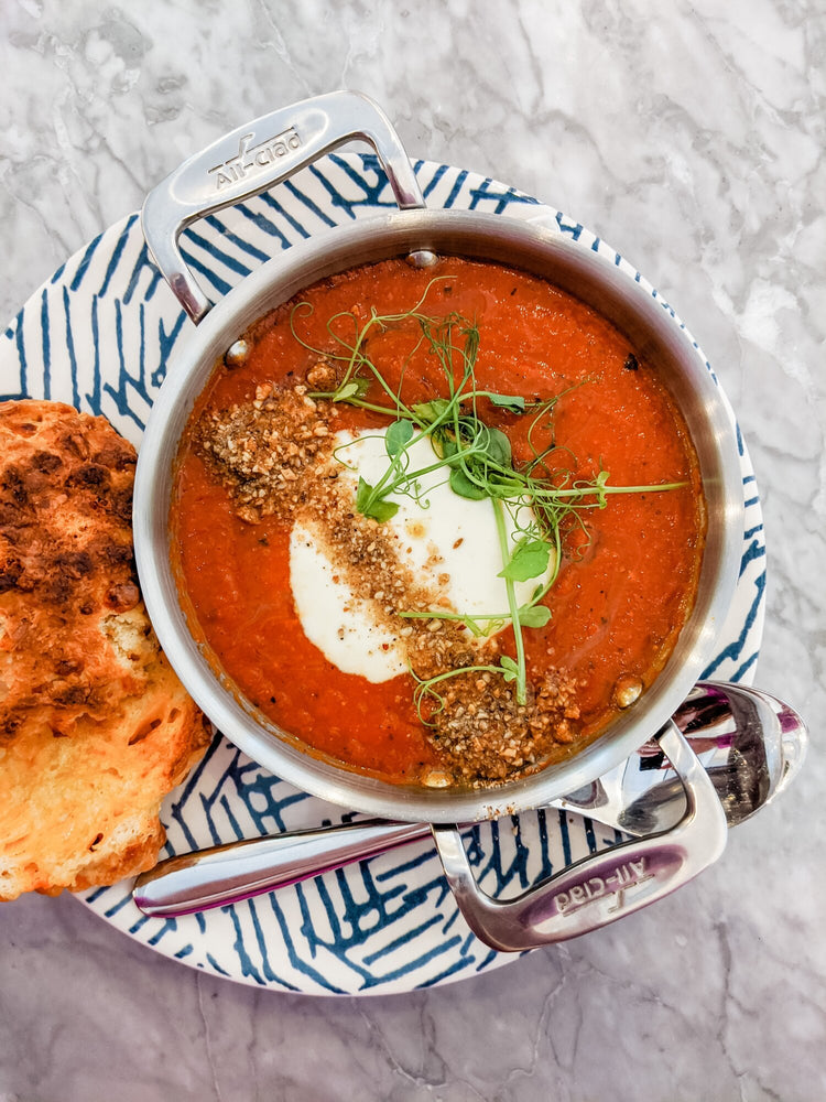 Vegan Tomato Soup With Cashew Crema