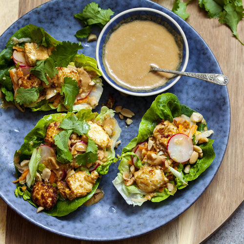 Cauliflower Thai Lettuce Wraps