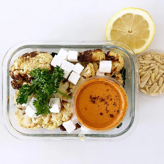 Cauliflower Steaks with Polenta + Kale