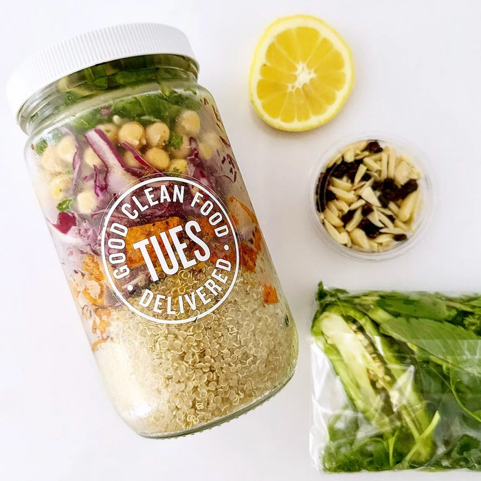 Israeli Power Salad with Creamy Tahini Dressing