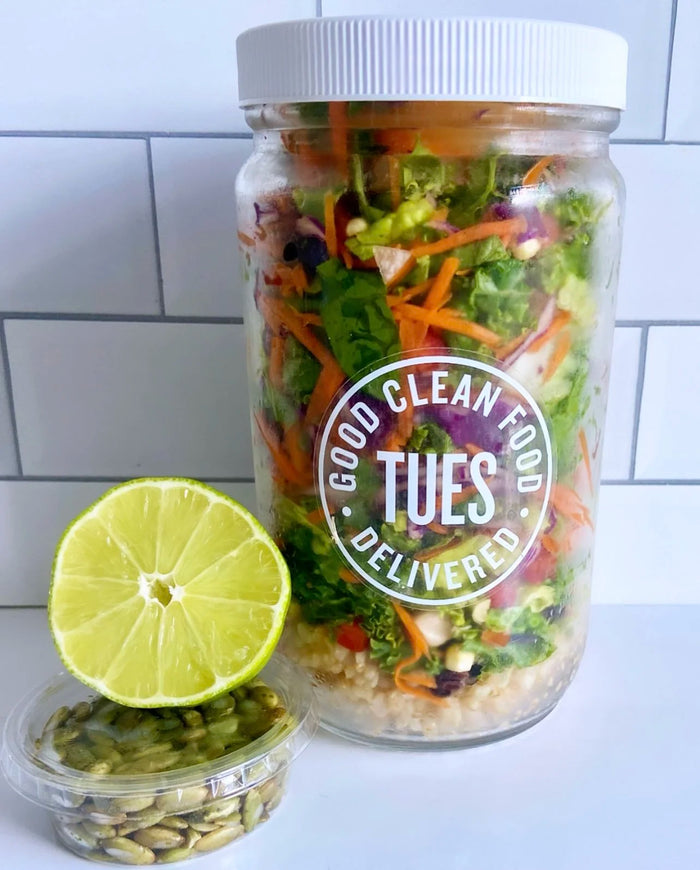 Mexican Style Chopped Salad with Goji Chipotle Dressing