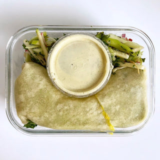 Curried Chick-UN Wraps with Seasonal Salad