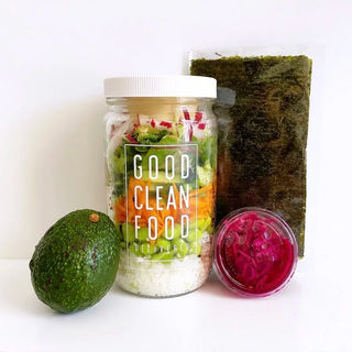 Sushi Style Buddha Bowl with Ginger Pickled Kraut + Nori Wraps